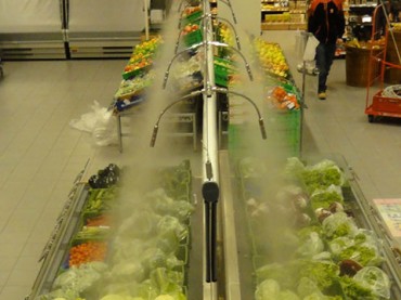 Система орошения (увлажнения) фруктов-овощей
